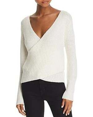 C/MEO Collective Evolution Ivory Long Sleeve Wrap Sweater - S